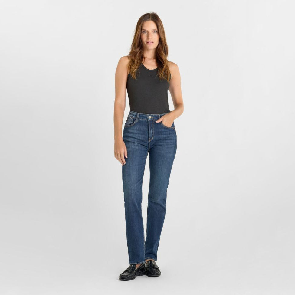 Basic Mom High-Waist - Blue