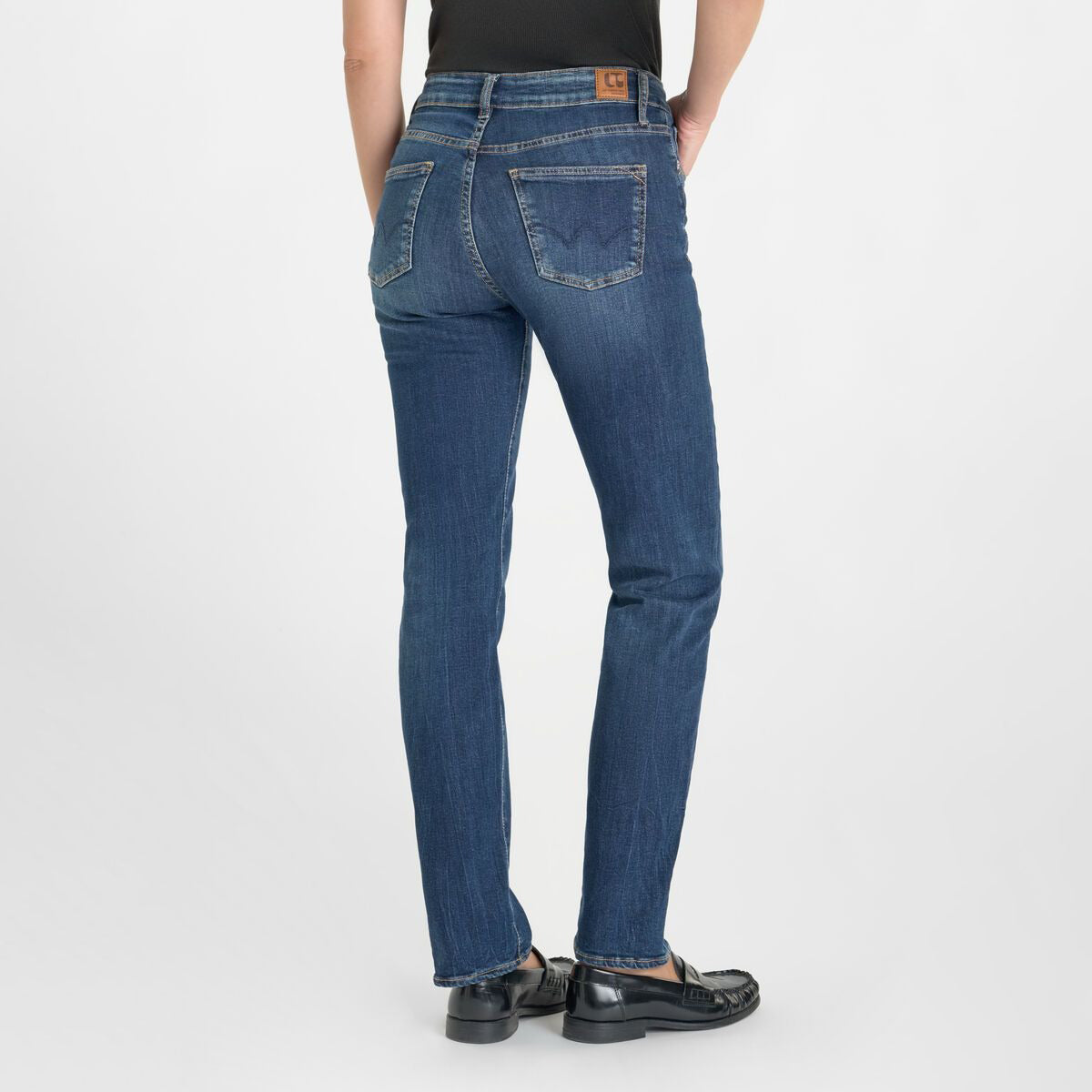 Basic Mom High-Waist - Blue
