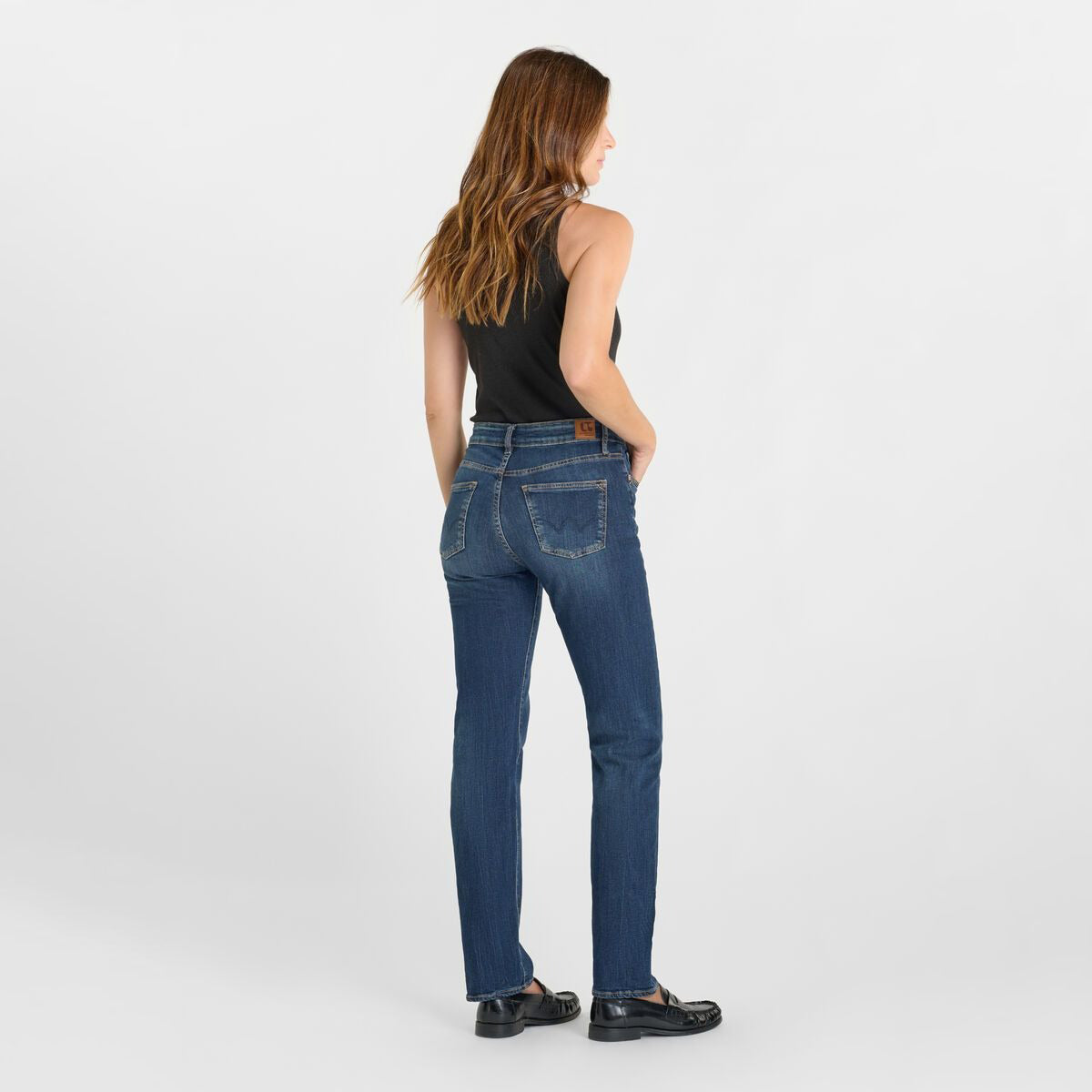 Basic Mom High-Waist - Blue