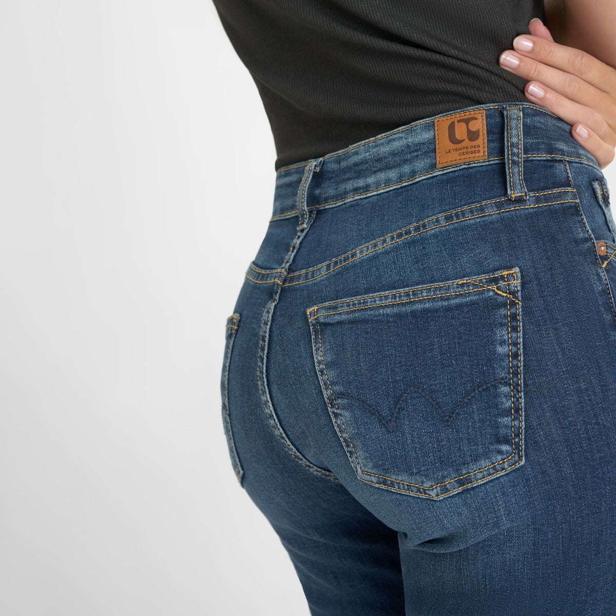 Basic Mom High-Waist - Blue