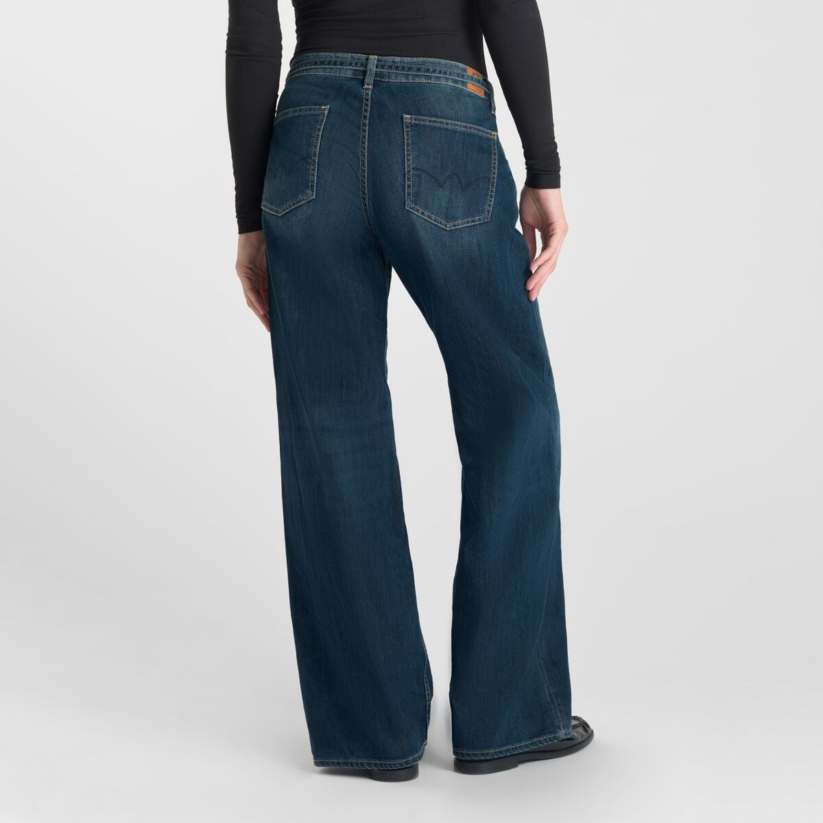 Lauryn Jab Wide Leg Jeans - Blue