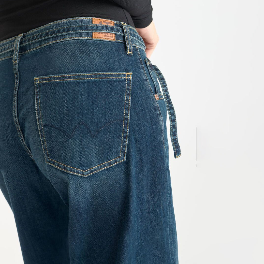 Lauryn Jab Wide Leg Jeans - Blue