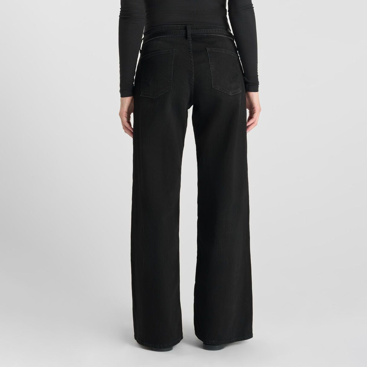 Lauryn Jab Wide Leg Jeans - Black