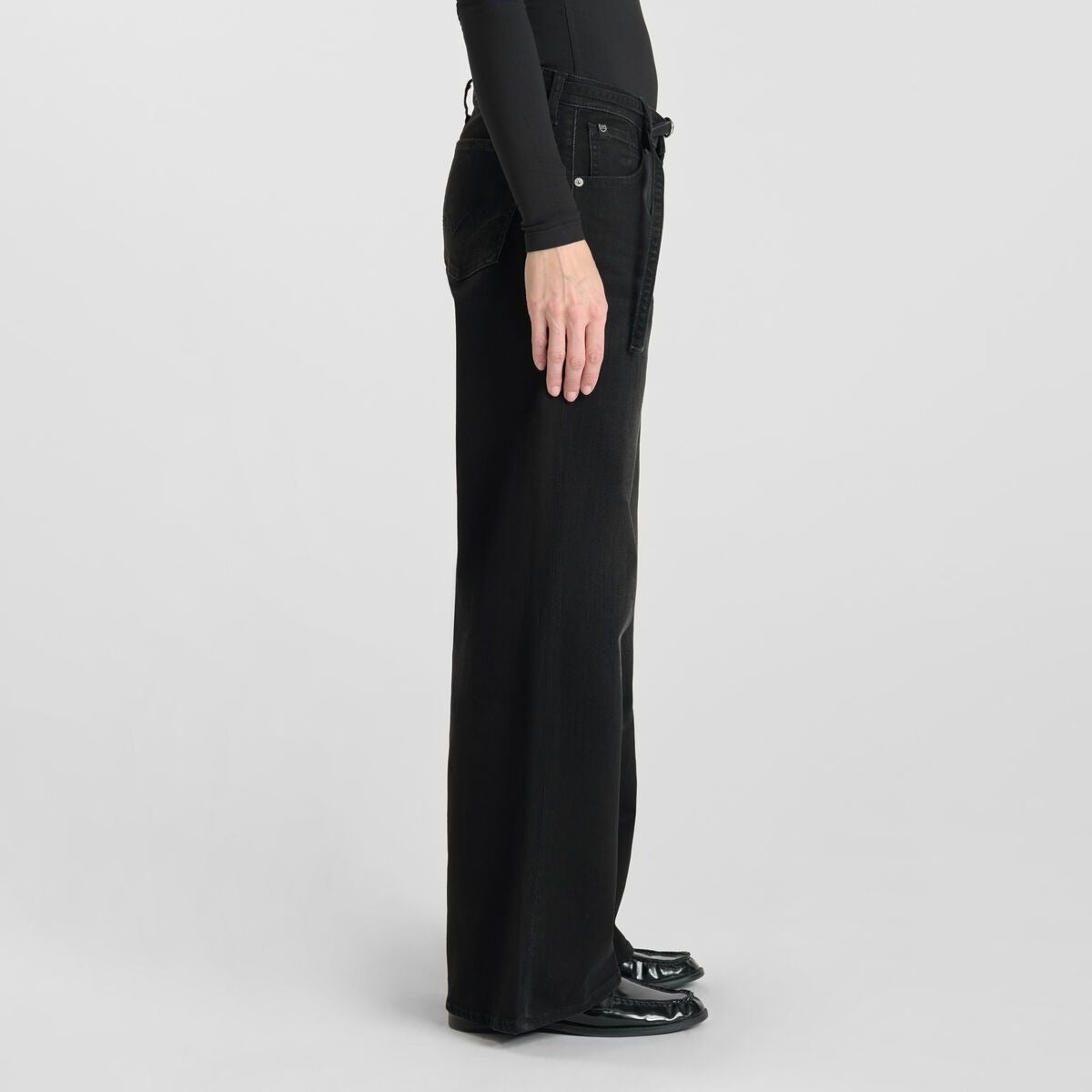 Lauryn Jab Wide Leg Jeans - Black
