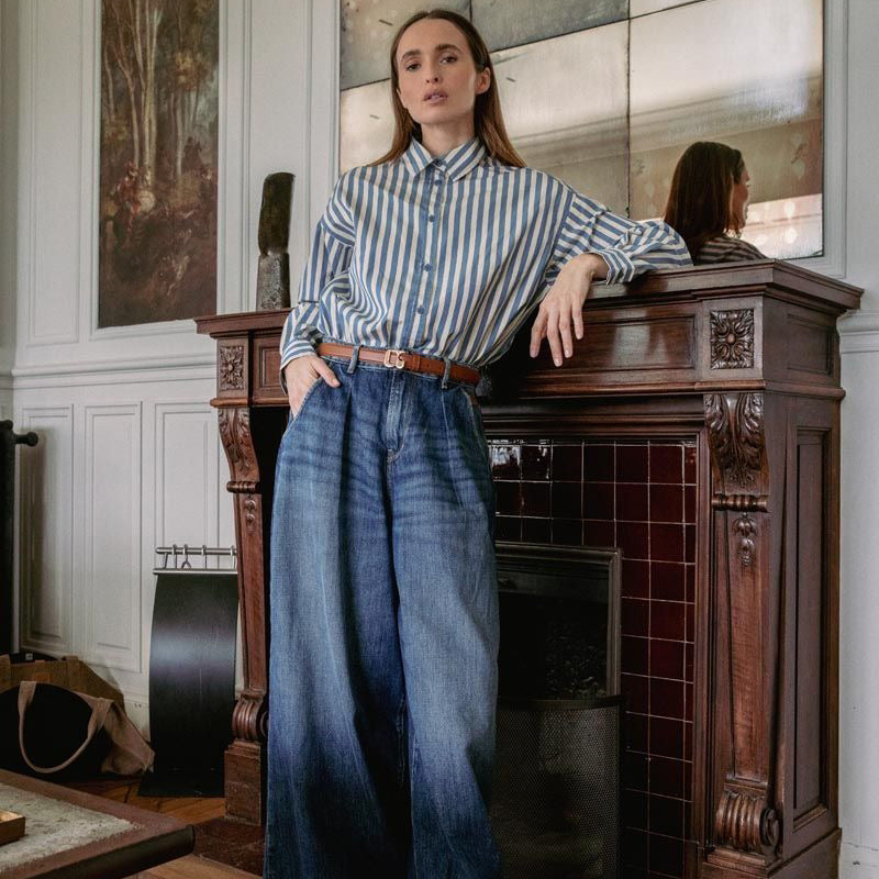 Extra Wide-Leg Louvy Jeans