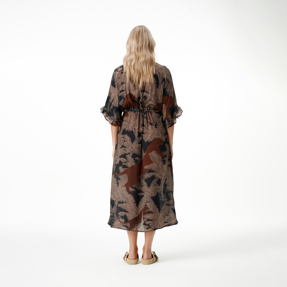 Jasmine Dress - Palm Safari