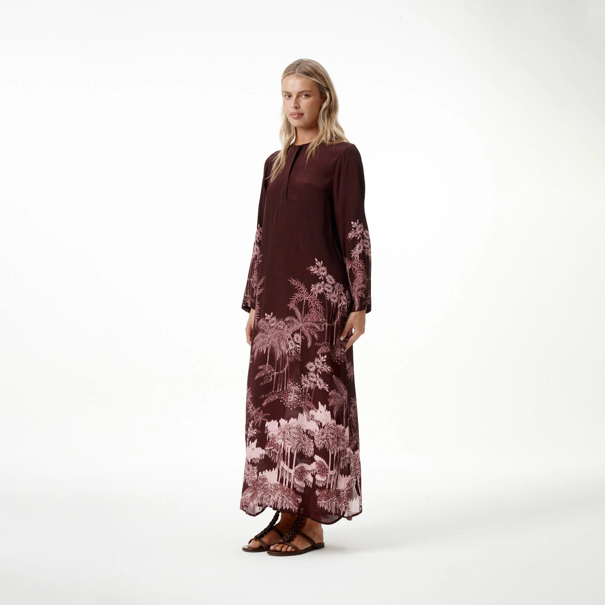 ~ Sienna Dress - Sangria Palm