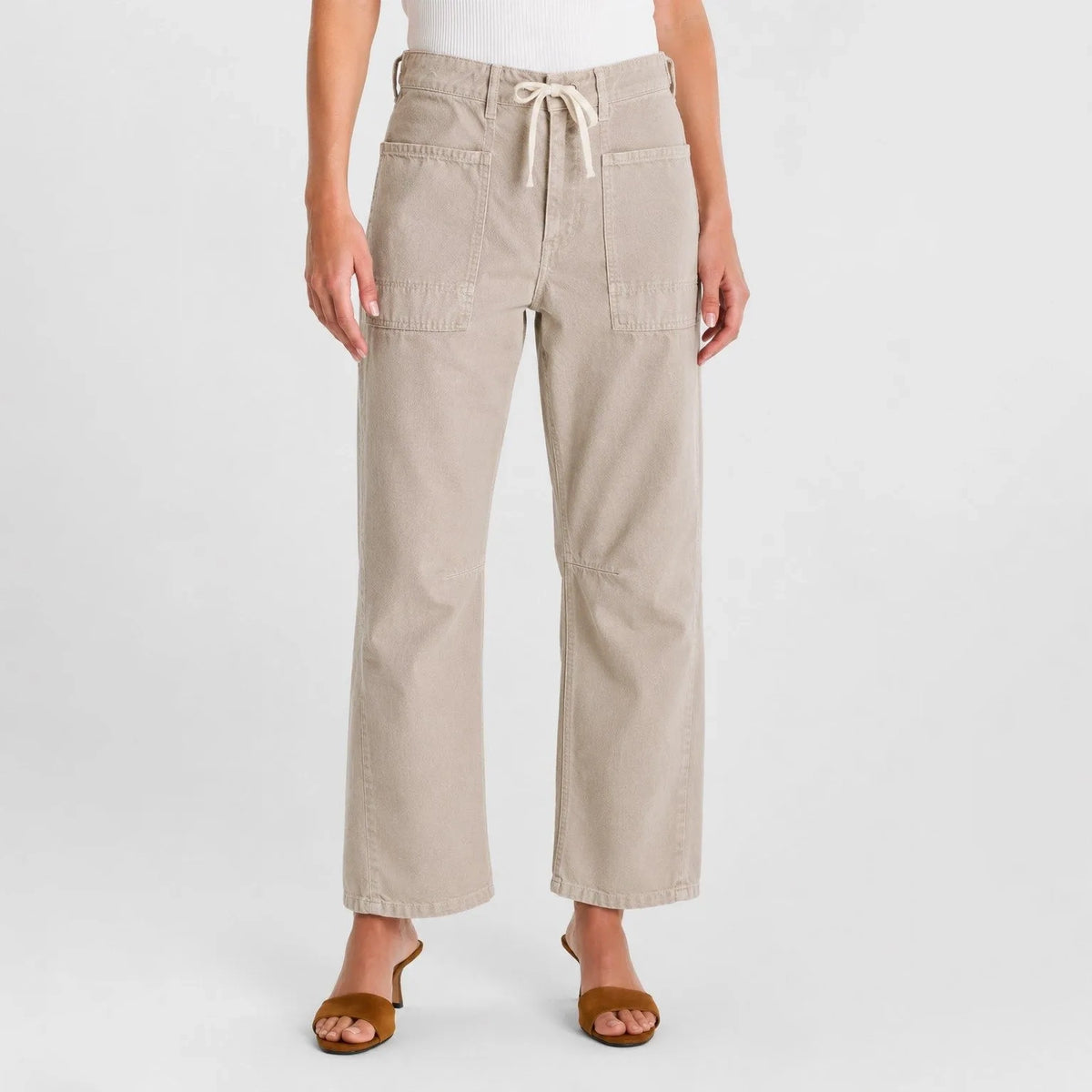 Madie Balloon Jeans - Cobblestone