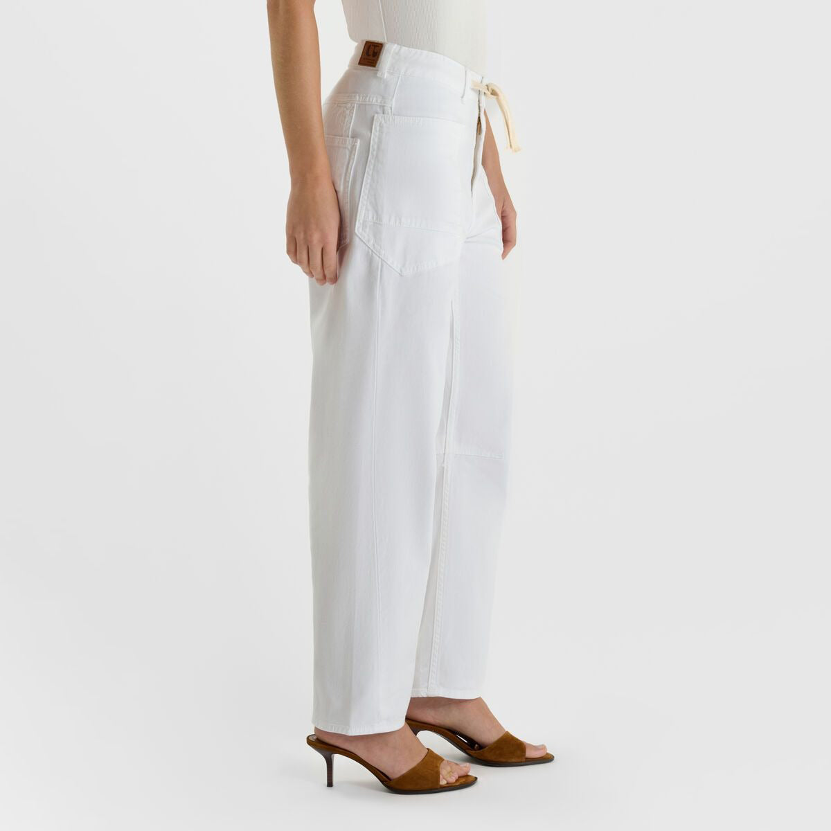 Madie White Balloon Jeans