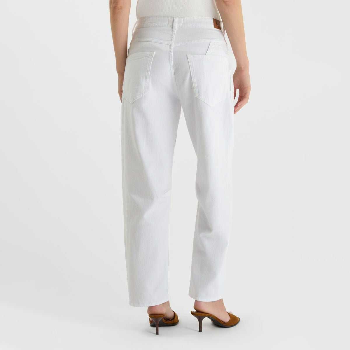 Madie White Balloon Jeans