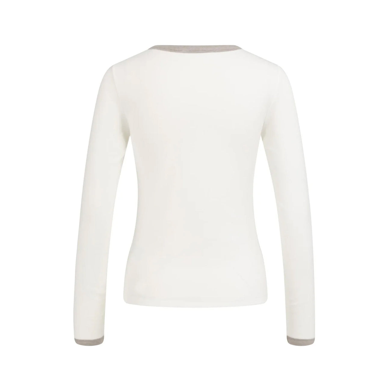 Long Sleeve Top with Contrast Trims