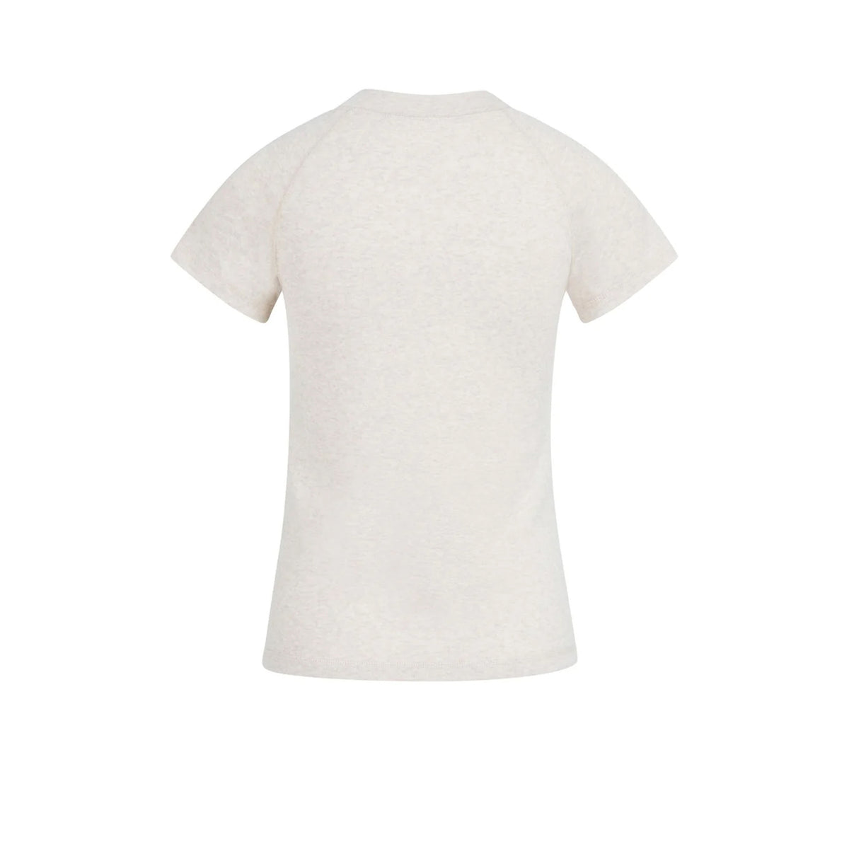 Melange Top with Short Raglan Sleeves