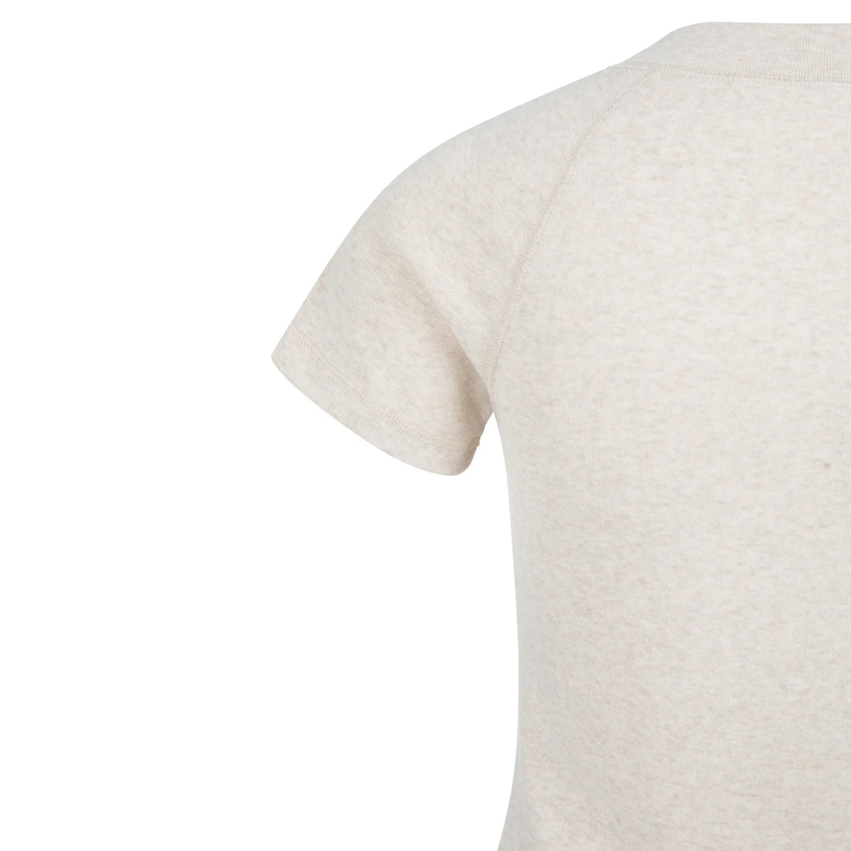 Melange Top with Short Raglan Sleeves