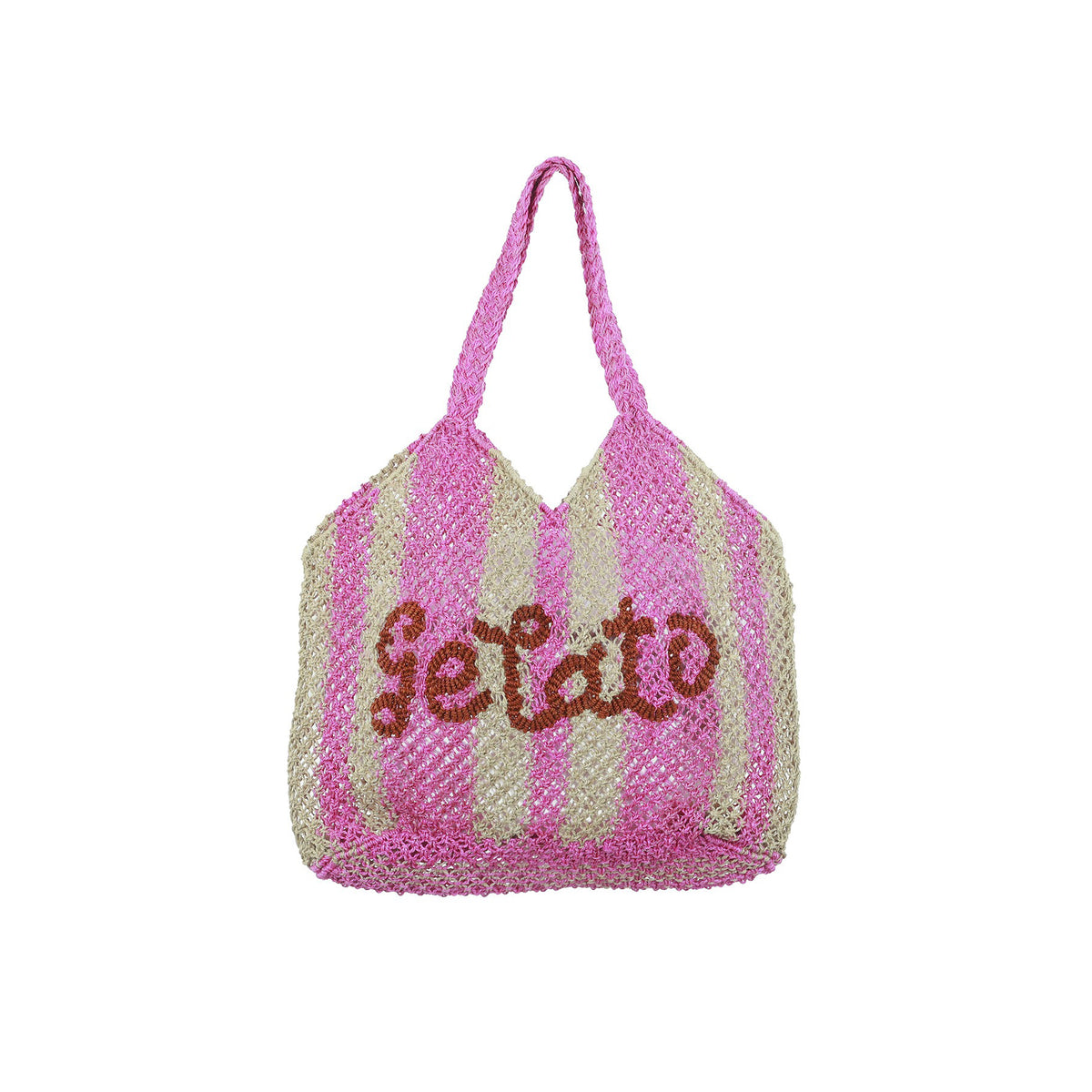 Gelato Drew Jute Bag - Natural, Rose & Spice
