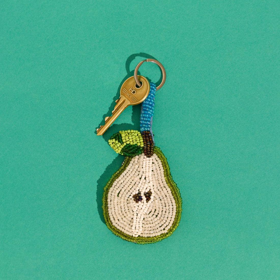 Pear Charm Keyring
