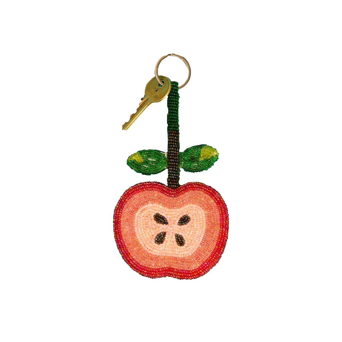 Apple Charm Keyring