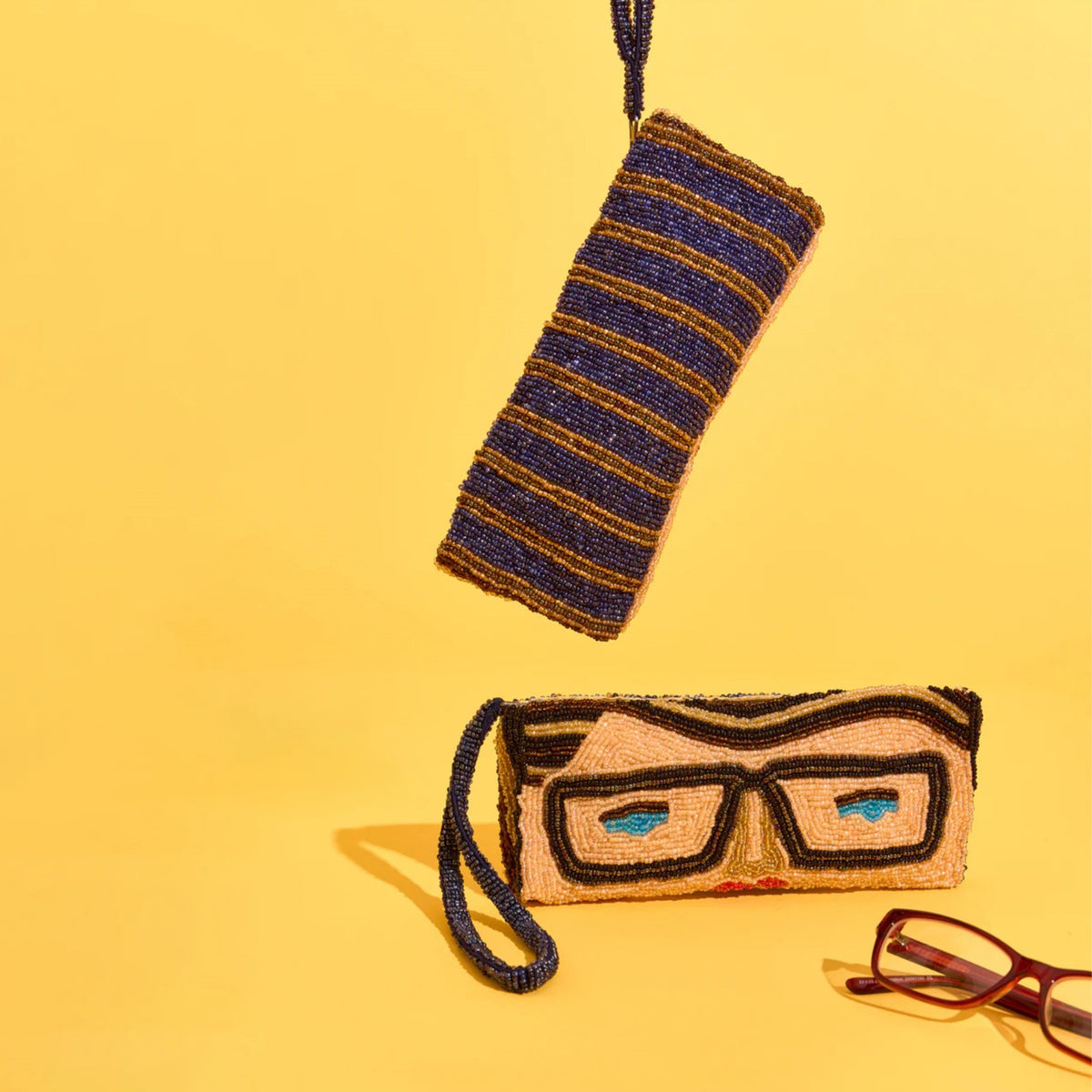 Yves Beaded Glasses Case