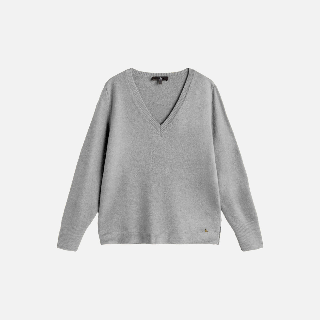 Grey V-Neck Sweater