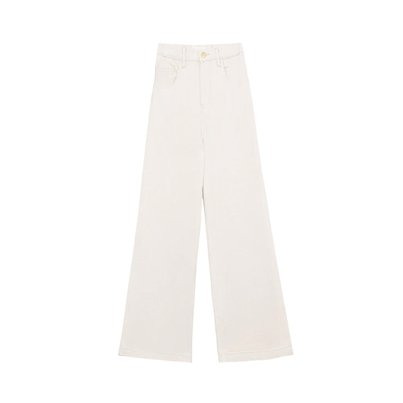 Prune Wide Beige Jeans