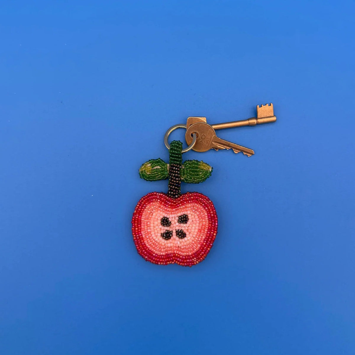 Apple Charm Keyring