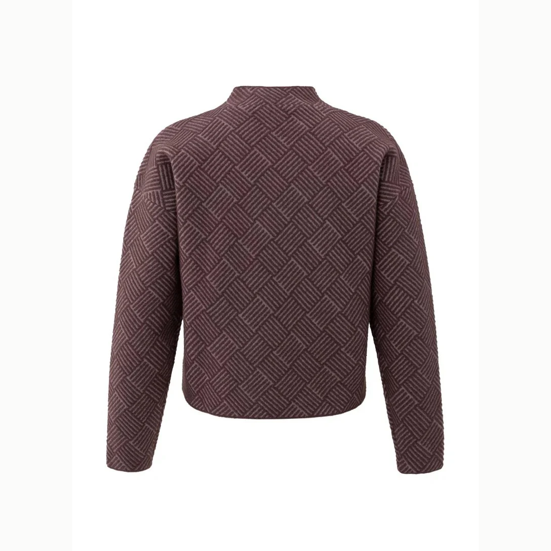 Jacquard Sweater - Fudge Purple