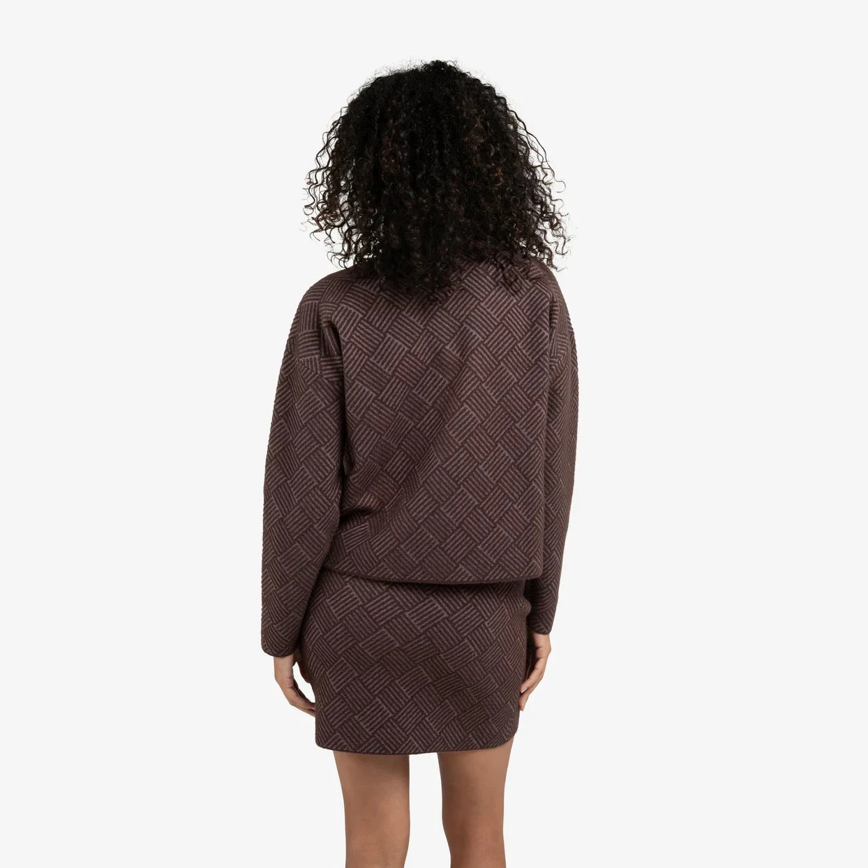 Jacquard Sweater - Fudge Purple