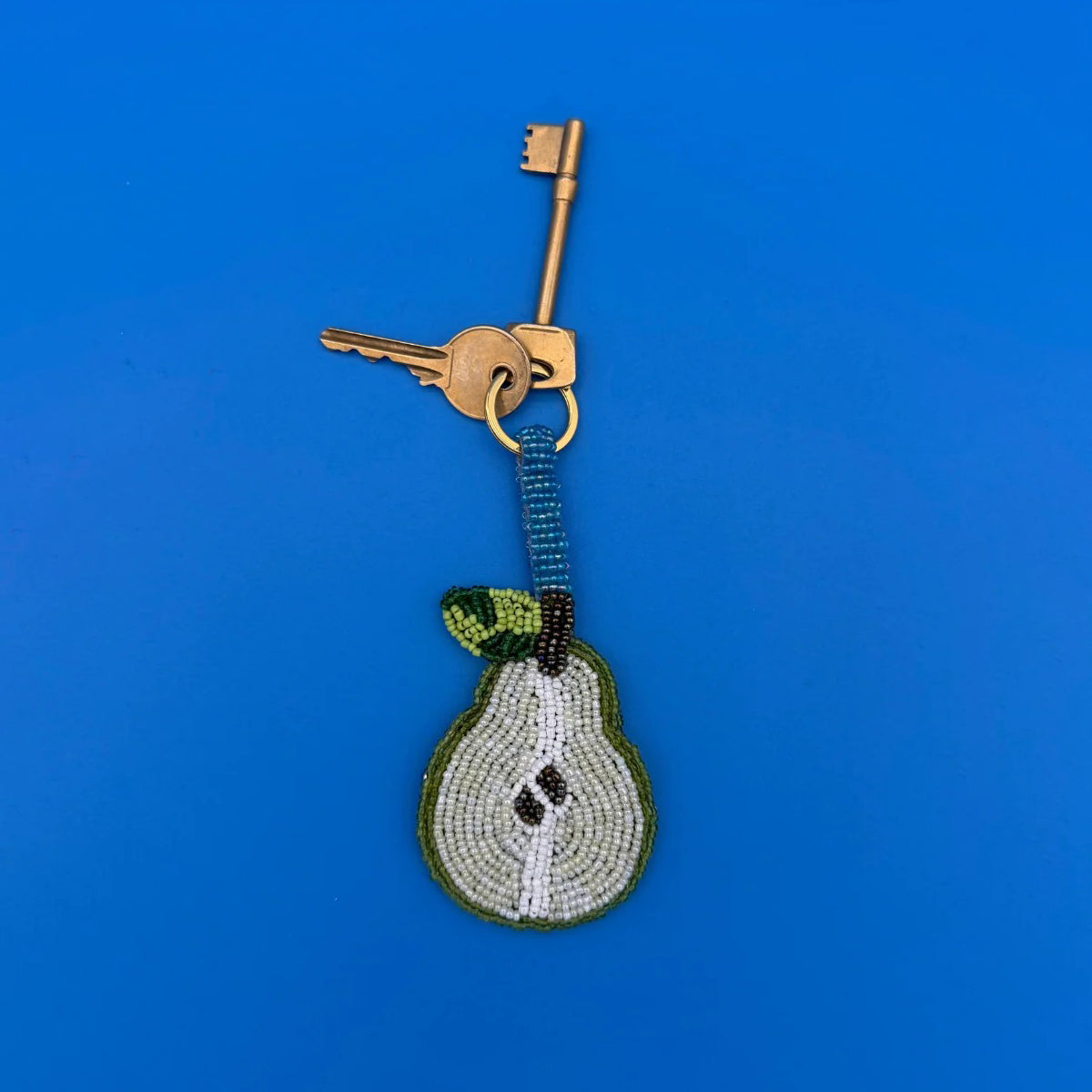 Pear Charm Keyring