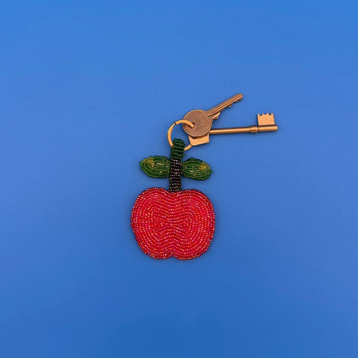 Apple Charm Keyring
