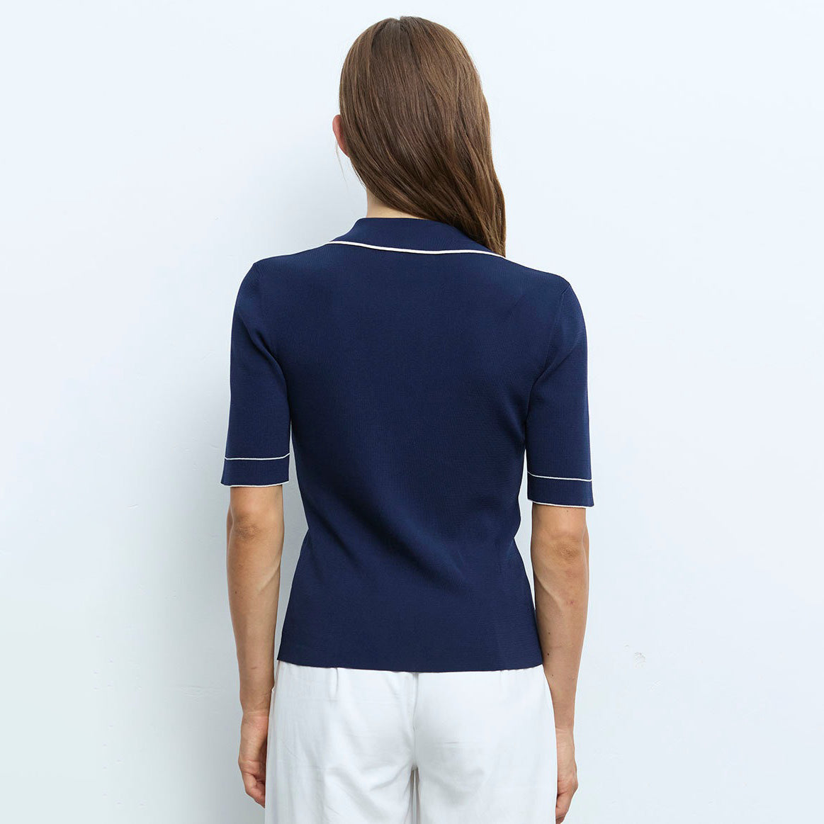 Short Sleeve Knit Polo