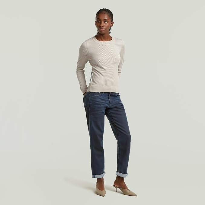 Kate Boyfriend Jeans - Rinsed Blue Ink Coated