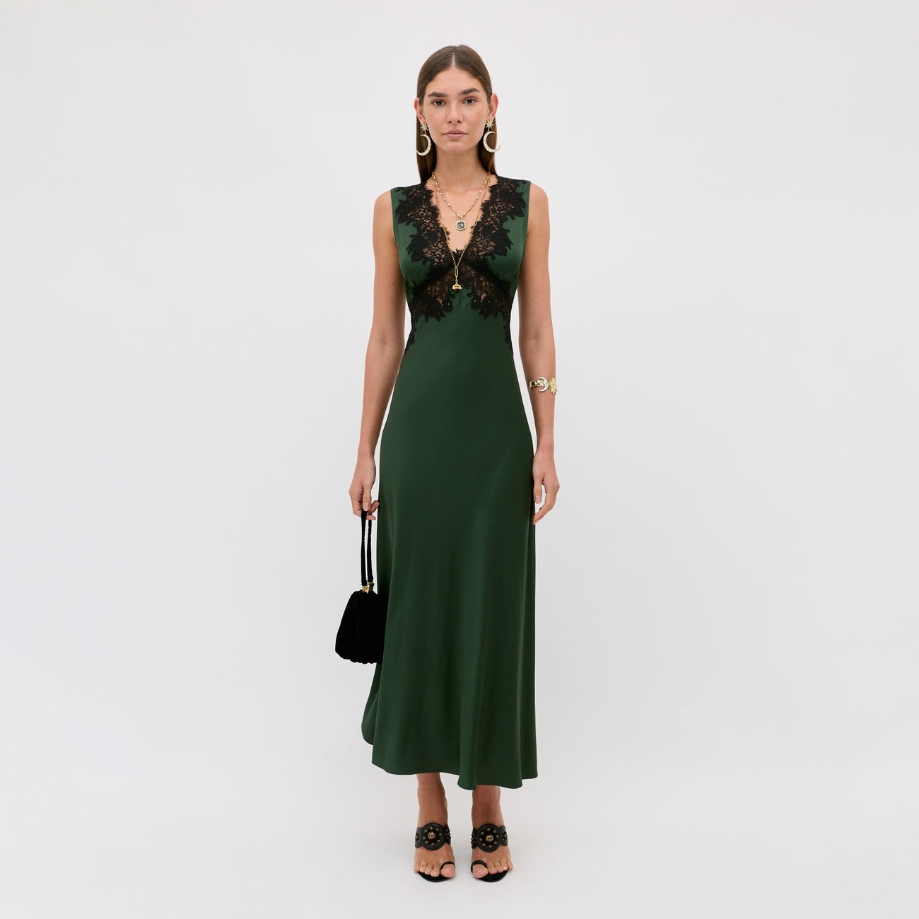Lysandra Dress - Deep Green
