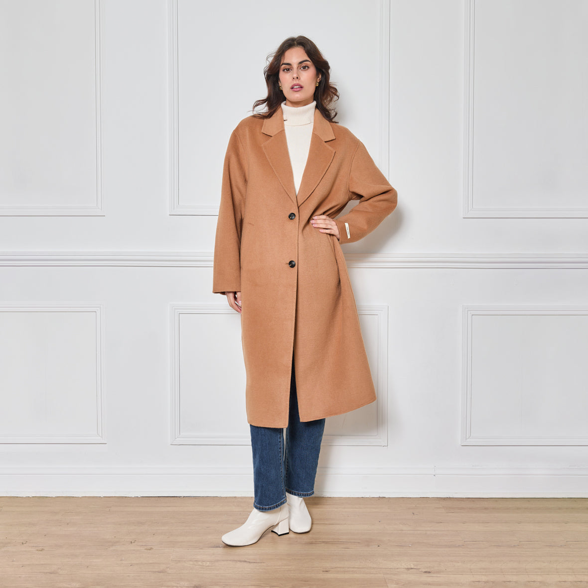 Isabelle Double-Face Wool Cashmere Coat - Camel