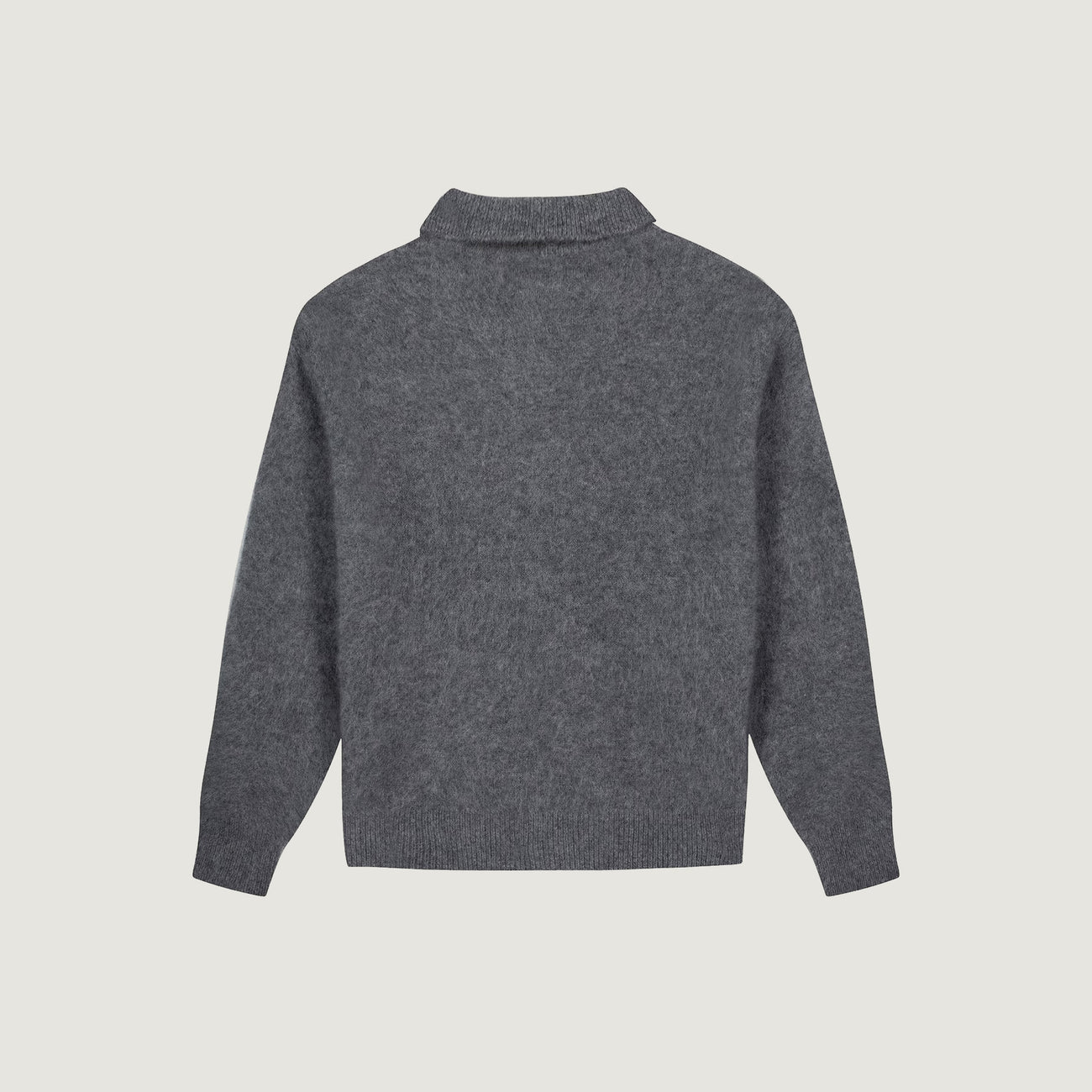 Brazza Wool Cashmere Sweater I Love La Vie - Dark Heather Grey