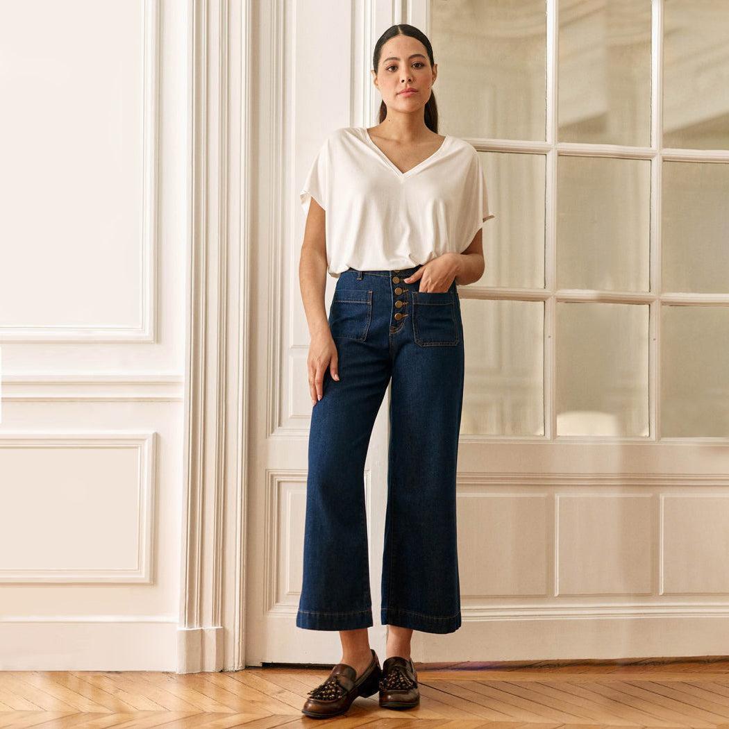 Atlanta Wide-Leg Jeans - Brut