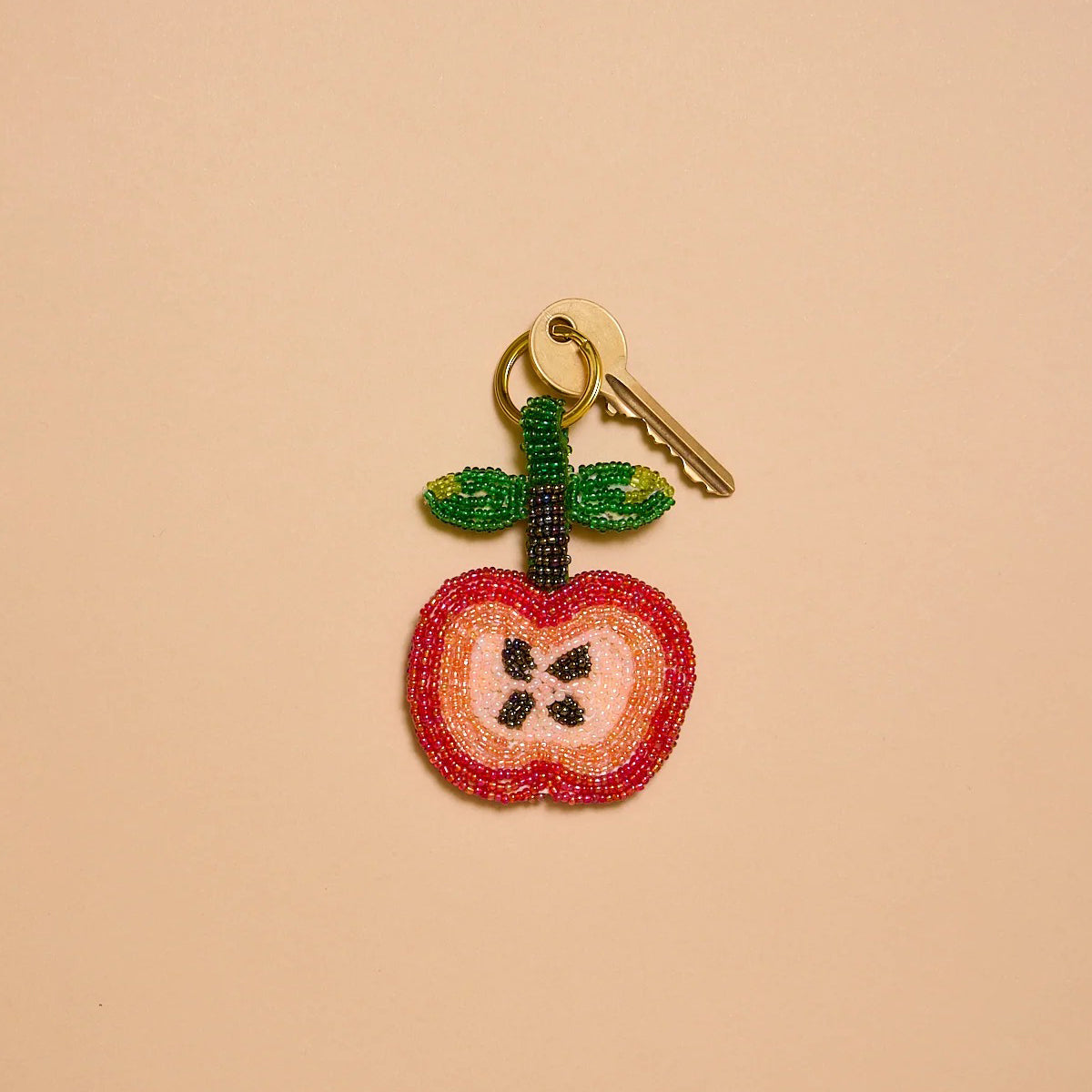 Apple Charm Keyring