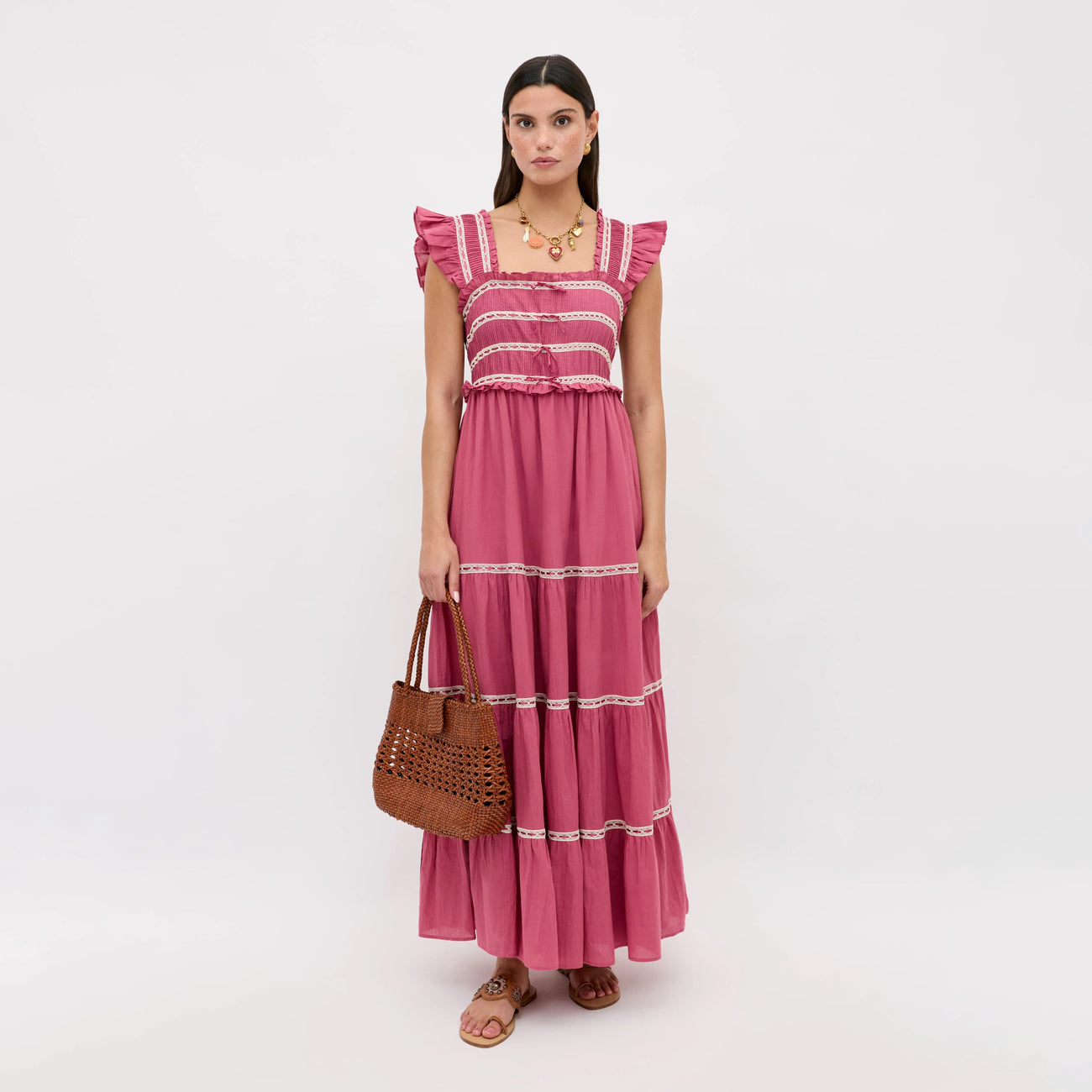 Chandra Dress - Dusty Rose