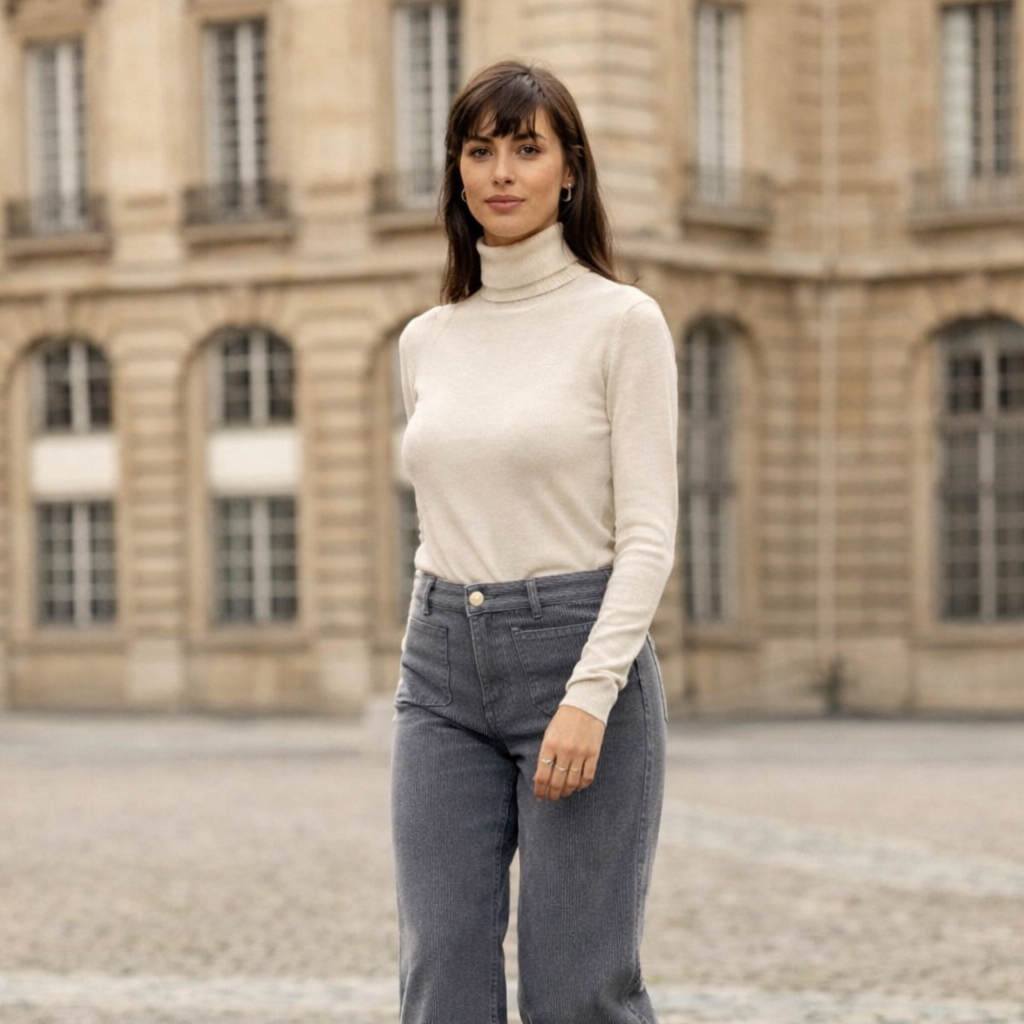 Miloe Turtleneck Sweater - Ecru