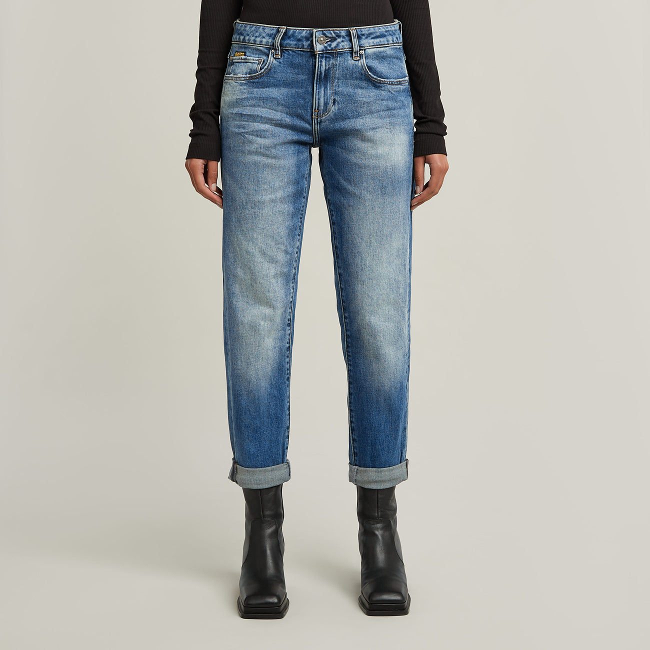 Kate Boyfriend Jeans - Vintage Azure