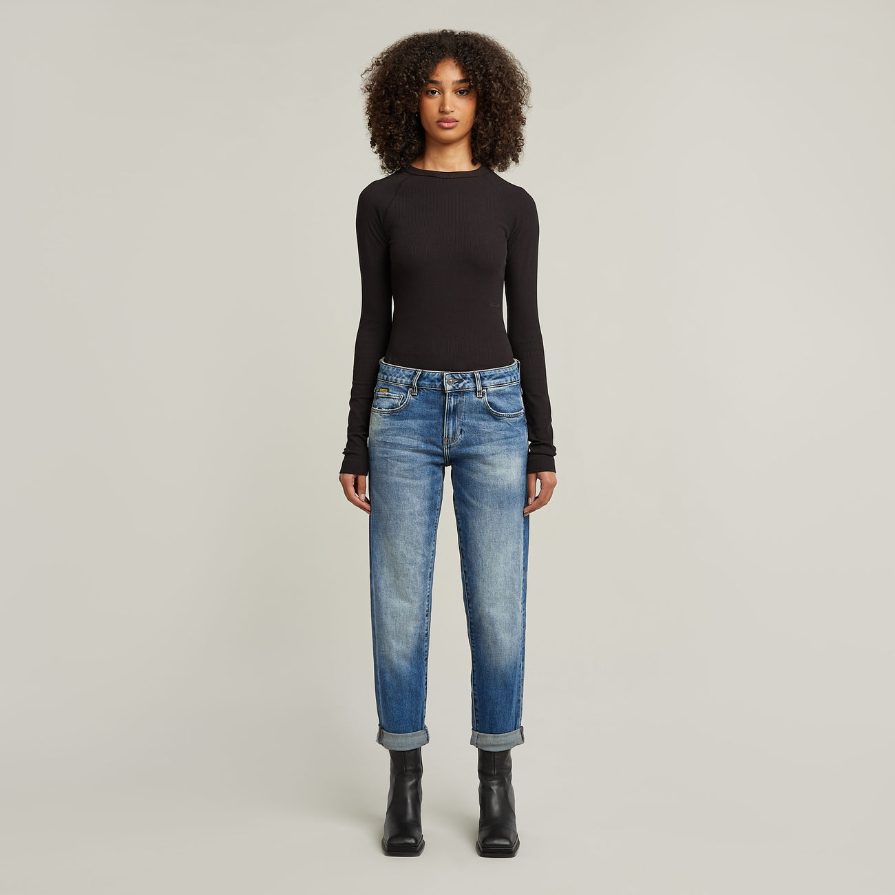 Kate Boyfriend Jeans - Vintage Azure