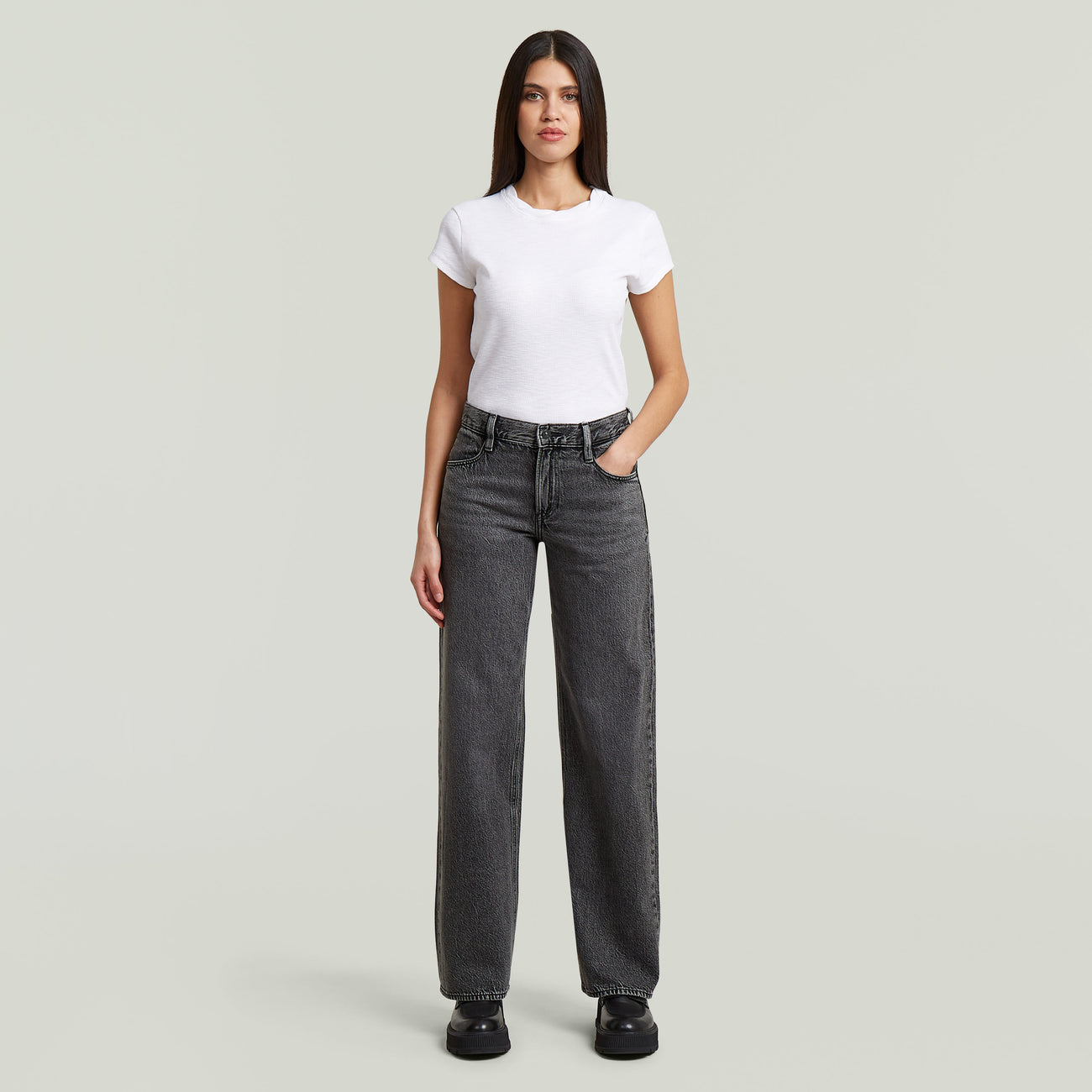 Judee Loose Jeans - Grey