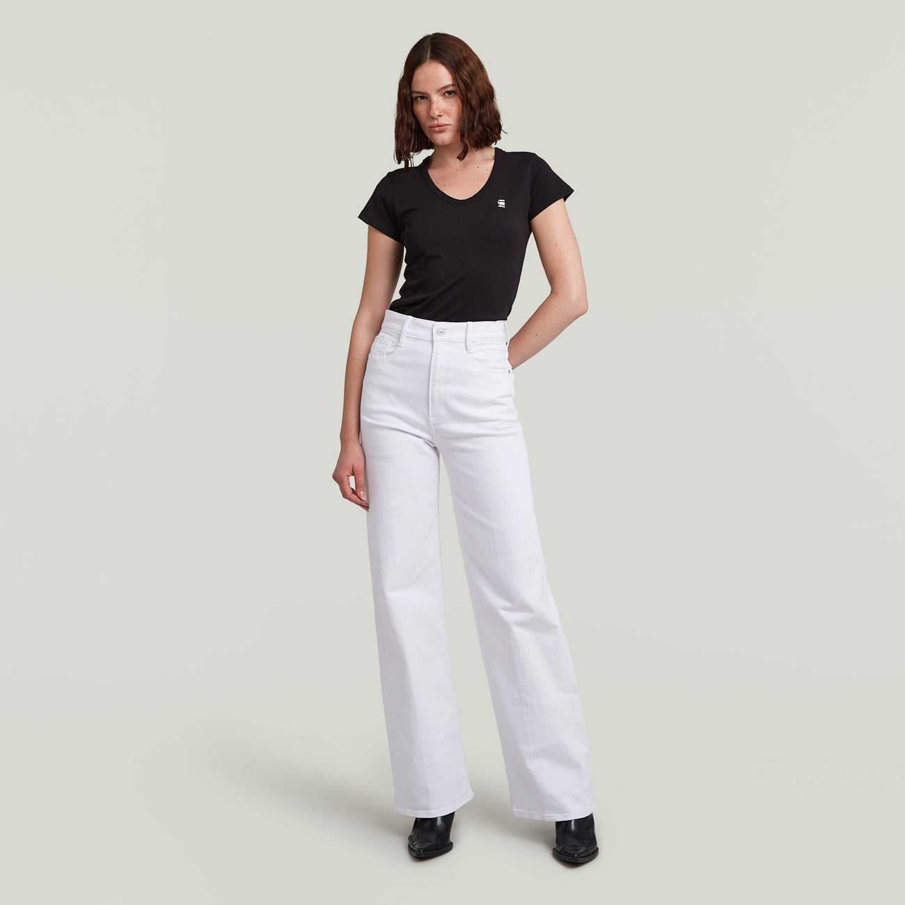 Deck 2.0 High Loose Jeans - White