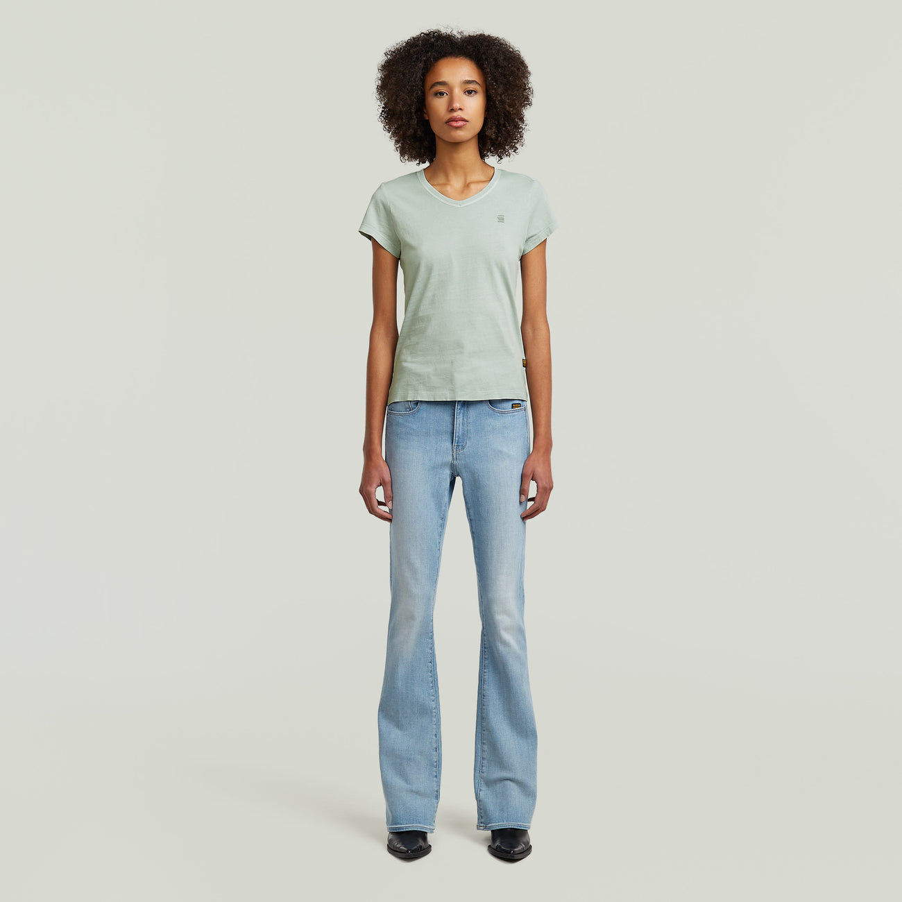 Overdyed Eyben Slim V T-Shirt 2.0 - Green