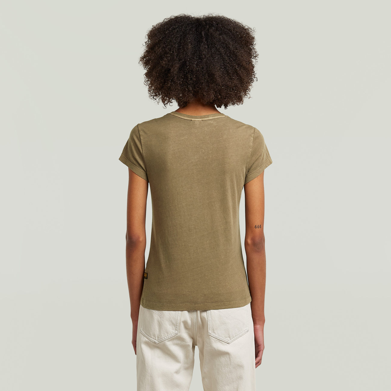 Overdyed Eyben Slim V T-Shirt 2.0 - Teak