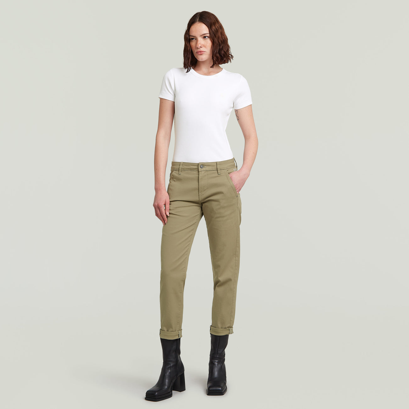 Kate Boyfriend Chino - Green