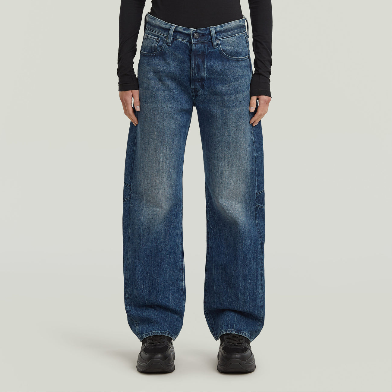 Bowey Boyfriend Jeans - Worn in Mountain Dusk