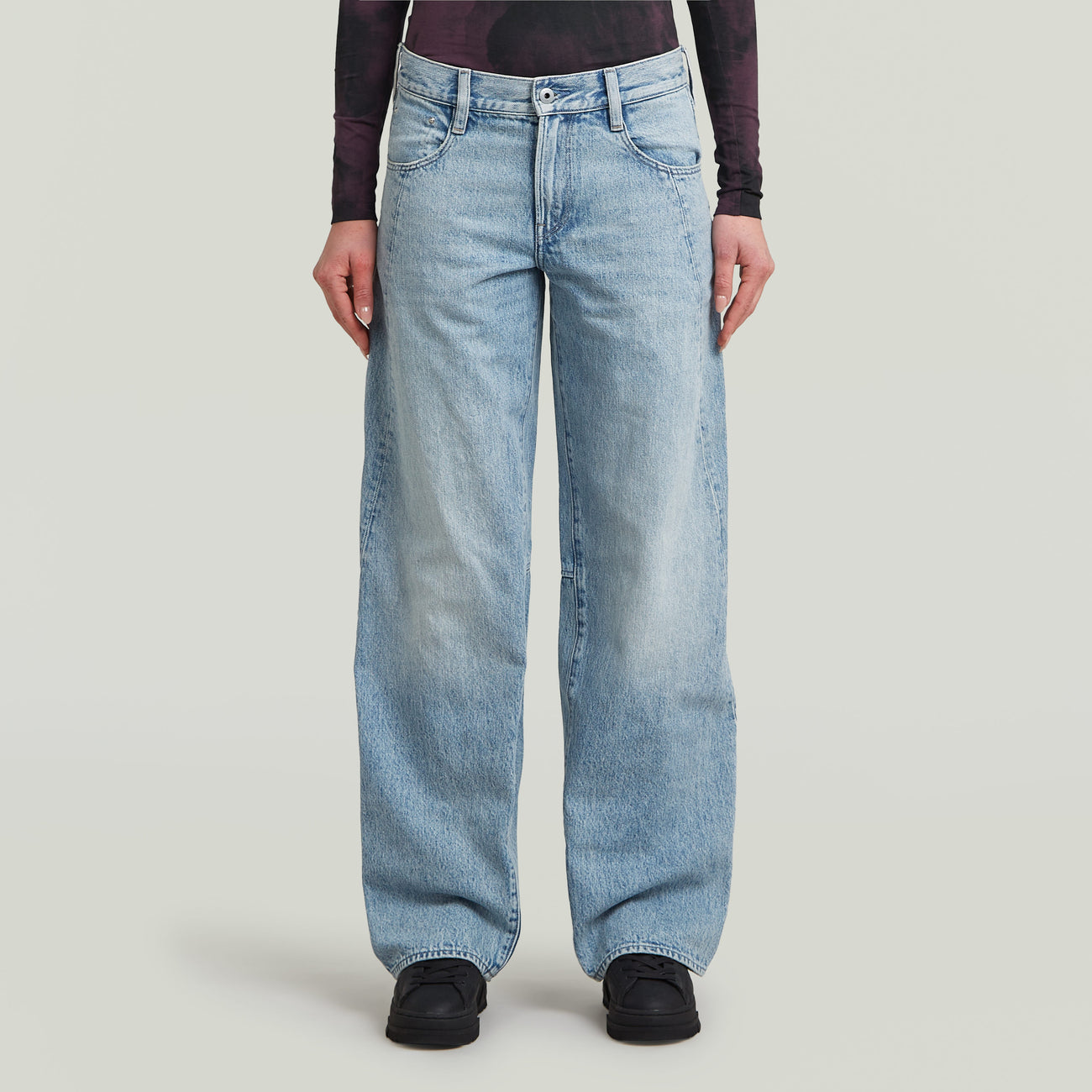 Contor Loose Jeans - Sun Faded Pacific Blue