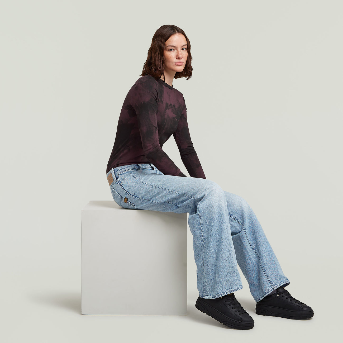 Contor Loose Jeans - Sun Faded Pacific Blue
