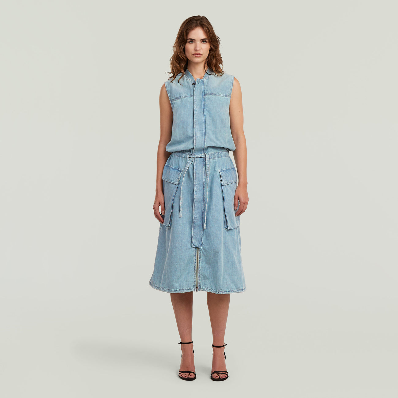 Parachute Dress - Light Blue