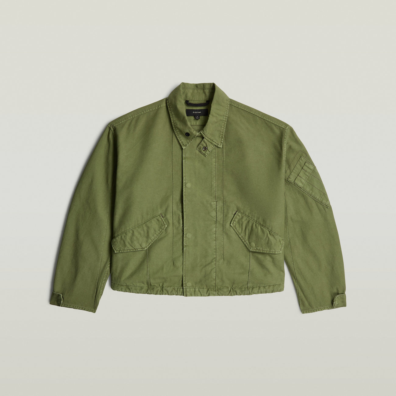 Oversized Cropped Jacket - Green
