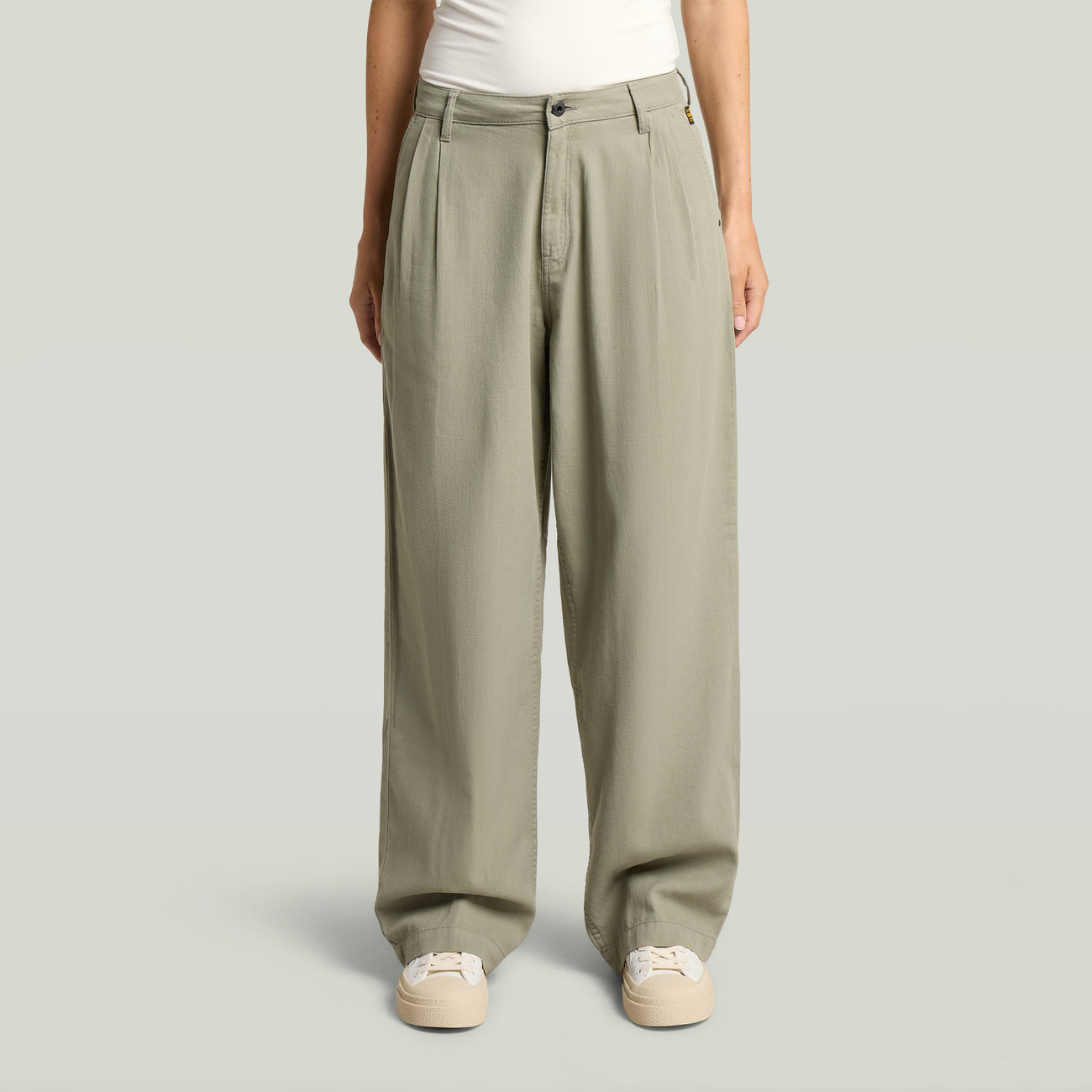 Pleated Chino - Green